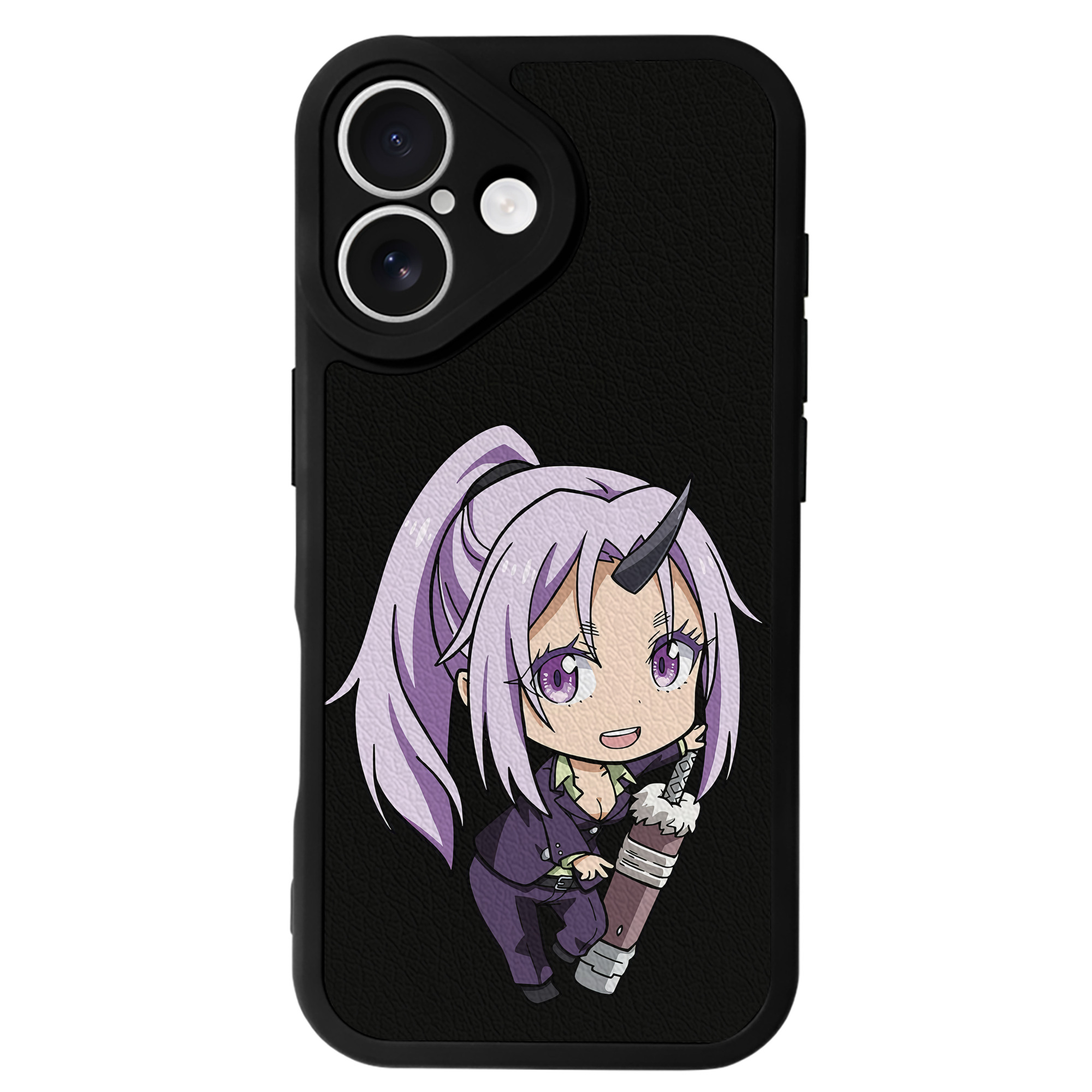 （画像用） 転スラ Regarding Reincarnated to Slime 【iPhone 16シリーズ対応】シリコンスマホケース（レザー調） 材質：シリコン